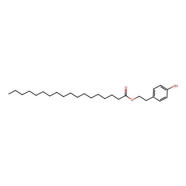 2D Structure of 2-(4-Hydroxyphenyl)ethyl octadecanoate