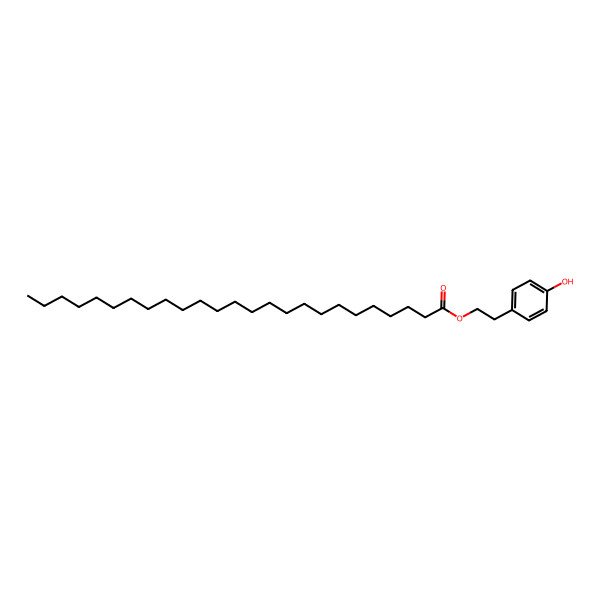 2D Structure of 2-(4-Hydroxyphenyl)ethyl pentacosanoate