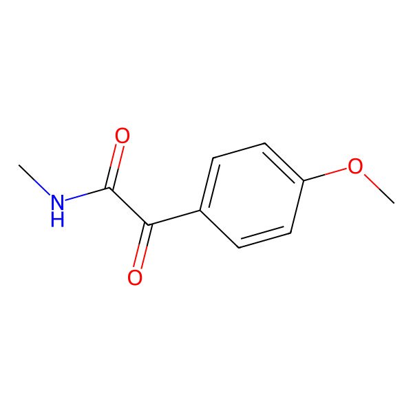 2D Structure of 2-(4-methoxyphenyl)-N-methyl-2-oxoacetamide