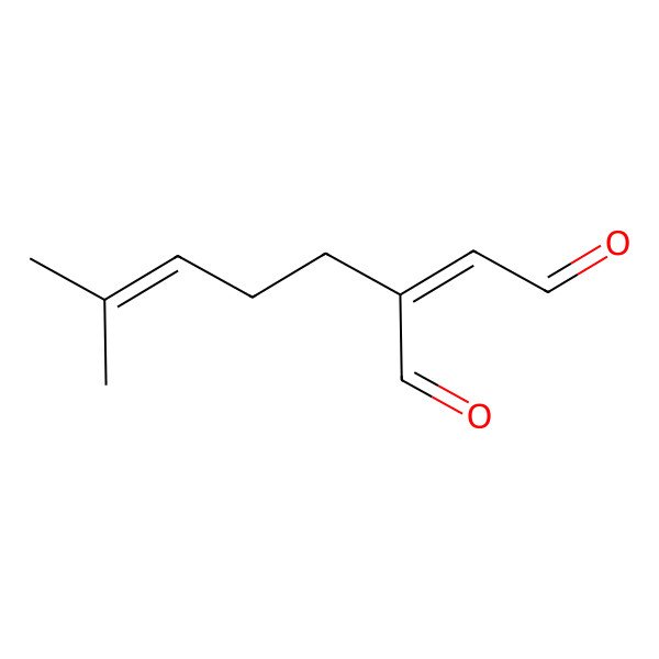 2D Structure of 2-(4-Methylpent-3-enyl)but-2-enedial