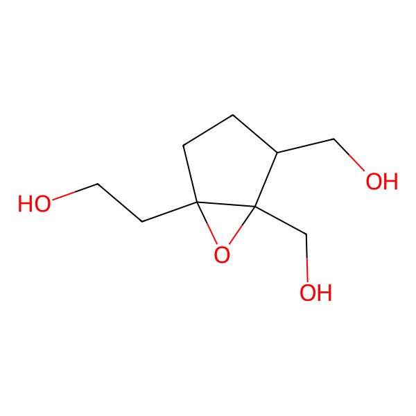 2D Structure of 2-[4,5-Bis(hydroxymethyl)-6-oxabicyclo[3.1.0]hexan-1-yl]ethanol