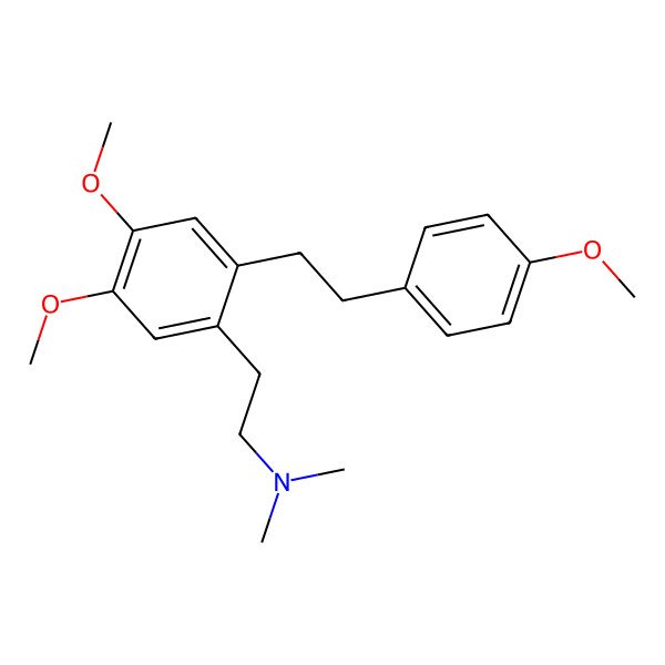 2D Structure of 2-[4,5-dimethoxy-2-[2-(4-methoxyphenyl)ethyl]phenyl]-N,N-dimethylethanamine