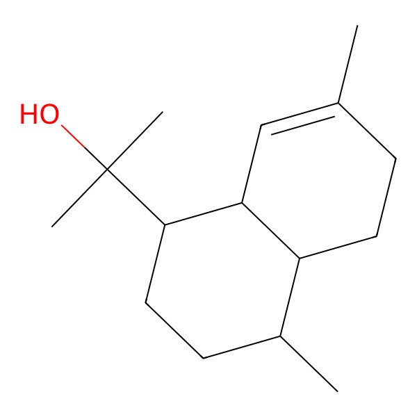 2D Structure of 2-(4,7-Dimethyl-1,2,3,4,4a,5,6,8a-octahydronaphthalen-1-yl)propan-2-ol