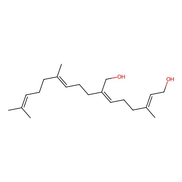 2D Structure of 2-(4,8-Dimethylnona-3,7-dien-1-yl)-6-methylocta-2,6-diene-1,8-diol