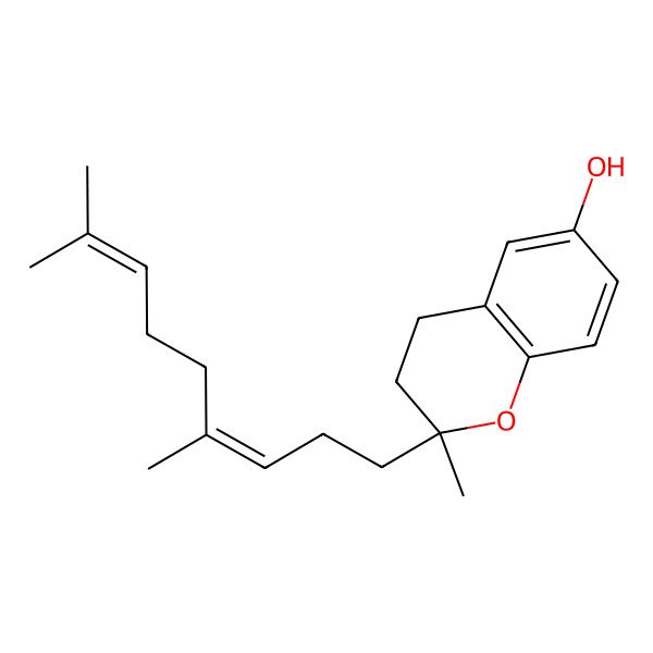2D Structure of 2-(4,8-Dimethylnona-3,7-dienyl)-2-methyl-3,4-dihydrochromen-6-ol
