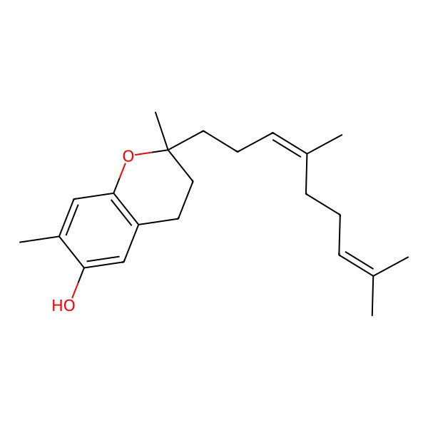 2D Structure of 2-(4,8-Dimethylnona-3,7-dienyl)-2,7-dimethyl-3,4-dihydrochromen-6-ol