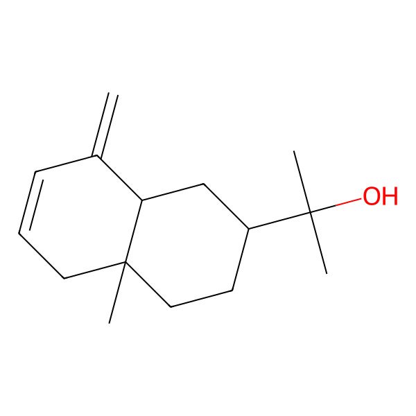 2D Structure of 2-(4a-Methyl-8-methylidene-1,2,3,4,5,8a-hexahydronaphthalen-2-yl)propan-2-ol