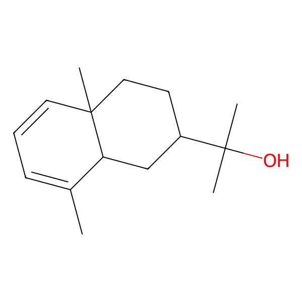 2D Structure of 2-(4a,8-Dimethyl-1,2,3,4,4a,8a-hexahydro-2-naphthalenyl)-2-propanol