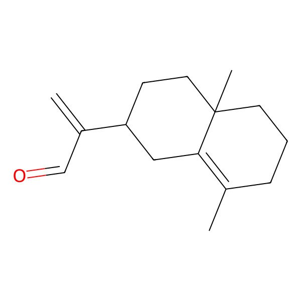 2D Structure of 2-(4a,8-dimethyl-2,3,4,5,6,7-hexahydro-1H-naphthalen-2-yl)prop-2-enal 2D Structure of 2-(4a,8-dimethyl-2,3,4,5,6,7-hexahydro-1H-naphthalen-2-yl)prop-2-enal