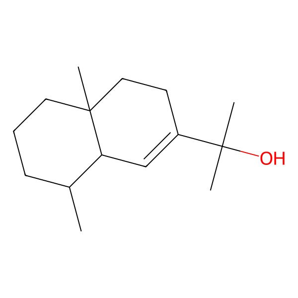 2D Structure of 2-[(4aR,8S,8aR)-4a,8-dimethyl-4,5,6,7,8,8a-hexahydro-3H-naphthalen-2-yl]propan-2-ol