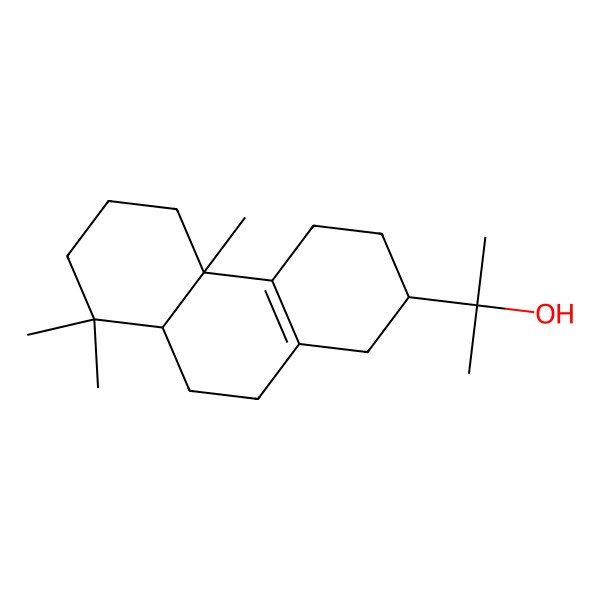 2D Structure of 2-(4b,8,8-Trimethyl-1,2,3,4,5,6,7,8a,9,10-decahydrophenanthren-2-yl)propan-2-ol