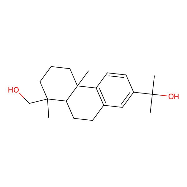 2D Structure of 2-[(4bS,8S,8aR)-8-(hydroxymethyl)-4b,8-dimethyl-5,6,7,8a,9,10-hexahydrophenanthren-2-yl]propan-2-ol