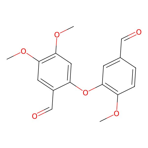 2D Structure of 2-(5-Formyl-2-methoxyphenoxy)-4,5-dimethoxybenzaldehyde