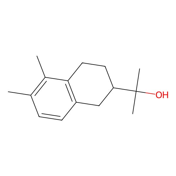 2D Structure of 2-(5,6-Dimethyl-1,2,3,4-tetrahydronaphthalen-2-yl)propan-2-ol