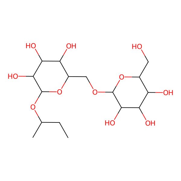 2D Structure of 2-[(6-Butan-2-yloxy-3,4,5-trihydroxyoxan-2-yl)methoxy]-6-(hydroxymethyl)oxane-3,4,5-triol