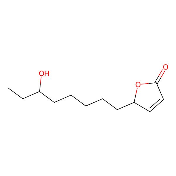 2D Structure of 2-(6-hydroxyoctyl)-2H-furan-5-one