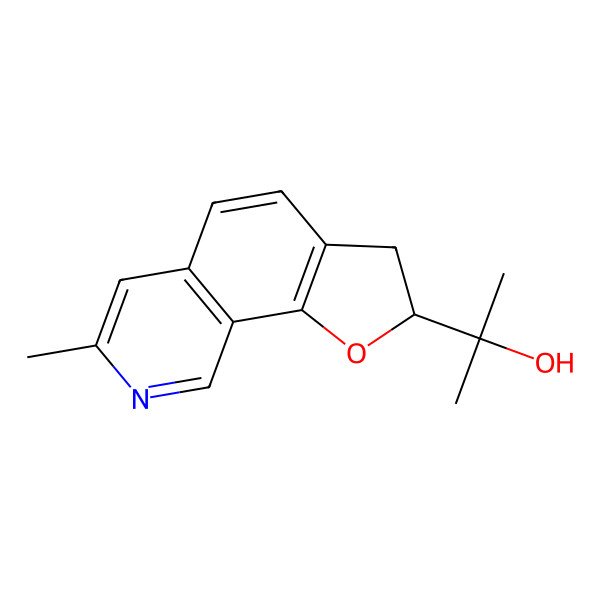 2D Structure of 2-(7-Methyl-2,3-dihydrofuro[3,2-h]isoquinolin-2-yl)propan-2-ol