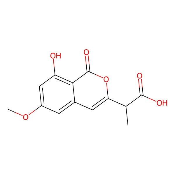 2D Structure of Isocoumarin NM-3
