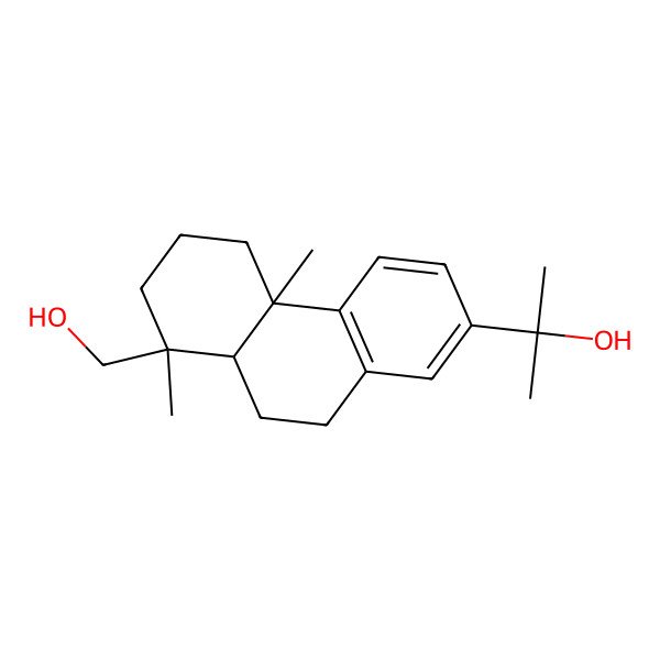 2D Structure of 2-[8-(Hydroxymethyl)-4b,8-dimethyl-5,6,7,8a,9,10-hexahydrophenanthren-2-yl]propan-2-ol