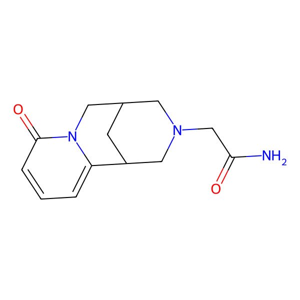2D Structure of 2-(8-oxo-1,5,6,8-tetrahydro-2H-1,5-methanopyrido[1,2-a][1,5]diazocin-3(4H)-yl)acetamide