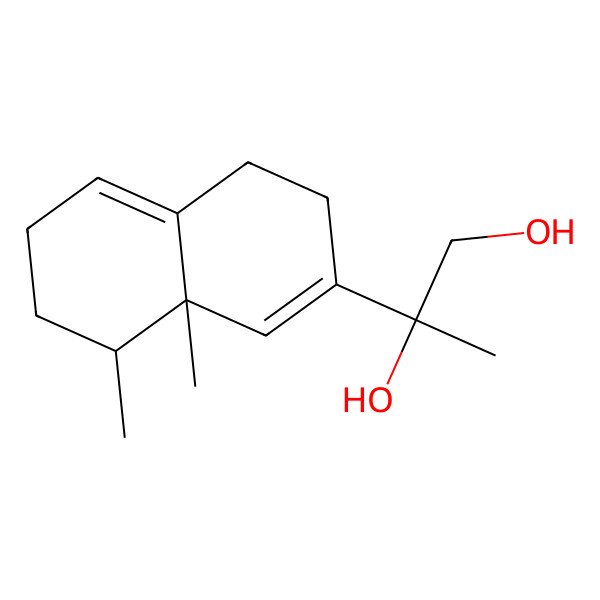2D Structure of 2-(8,8a-dimethyl-4,6,7,8-tetrahydro-3H-naphthalen-2-yl)propane-1,2-diol