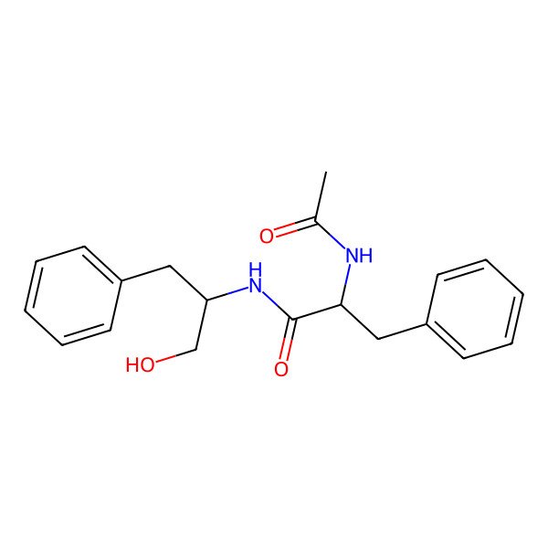 2D Structure of 2-acetamido-N-(1-hydroxy-3-phenylpropan-2-yl)-3-phenylpropanamide