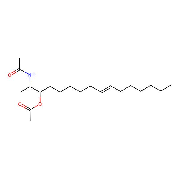 2D Structure of 2-Acetamidohexadec-9-en-3-yl acetate