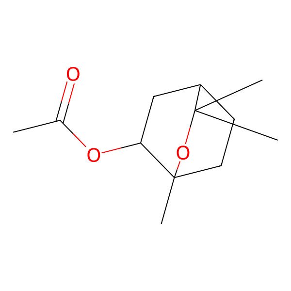 2D Structure of 2-Acetoxy-1,8-cineole, (+)-endo-