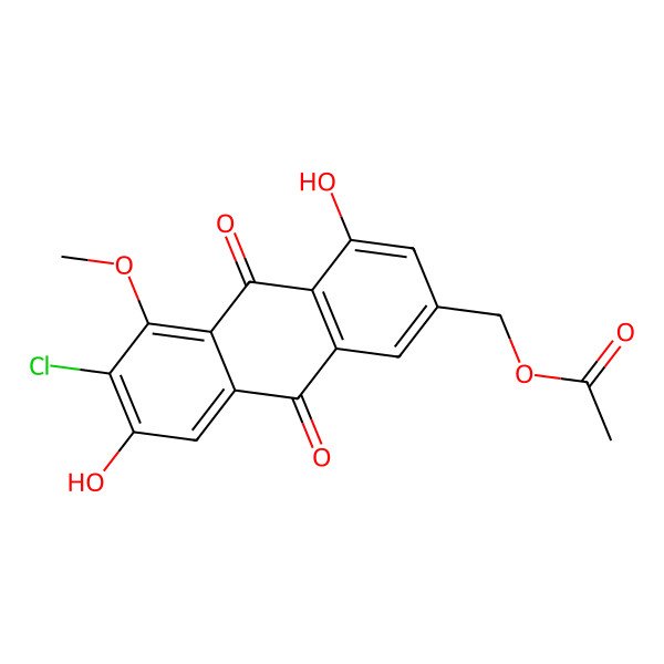 2D Structure of 2'-Acetoxy-7-chlorocitreorosein