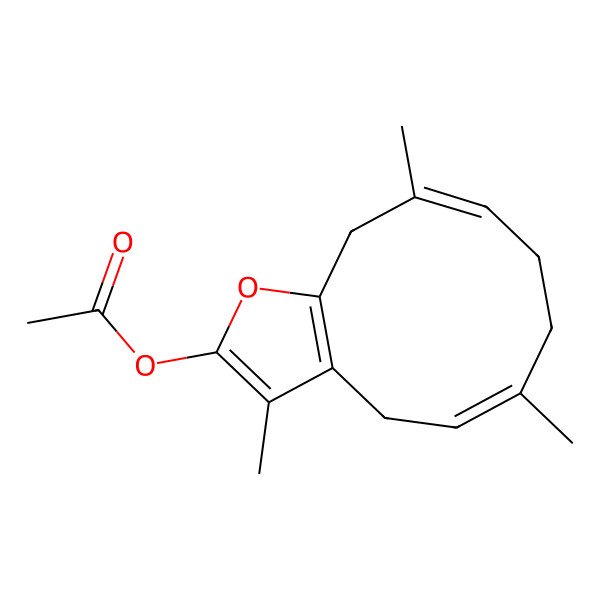 2D Structure of 2-Acetoxyfuranodiene