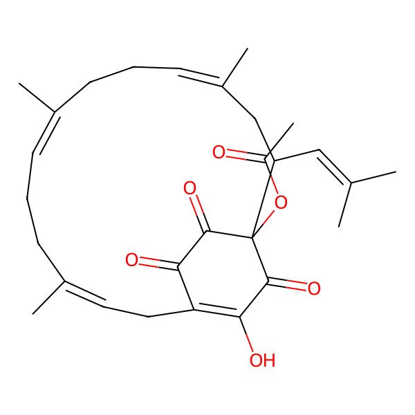 2D Structure of 2-Acetoxyrhizopogone