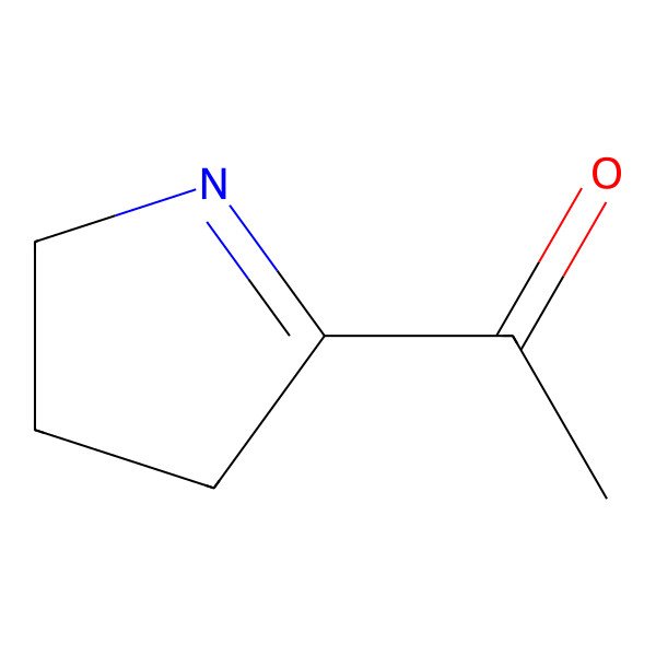 2D Structure of 2-Acetyl-1-pyrroline