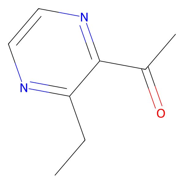 2D Structure of 2-Acetyl-3-ethylpyrazine 2D Structure of 2-Acetyl-3-ethylpyrazine