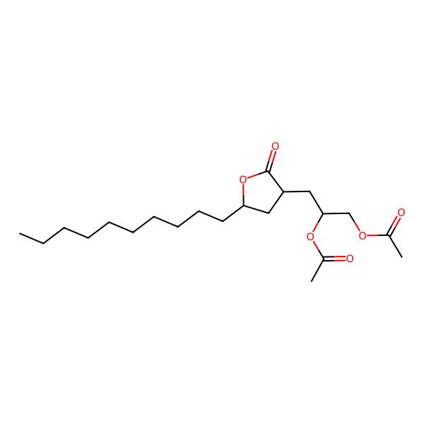 2D Structure of [2-Acetyloxy-3-(5-decyl-2-oxooxolan-3-yl)propyl] acetate