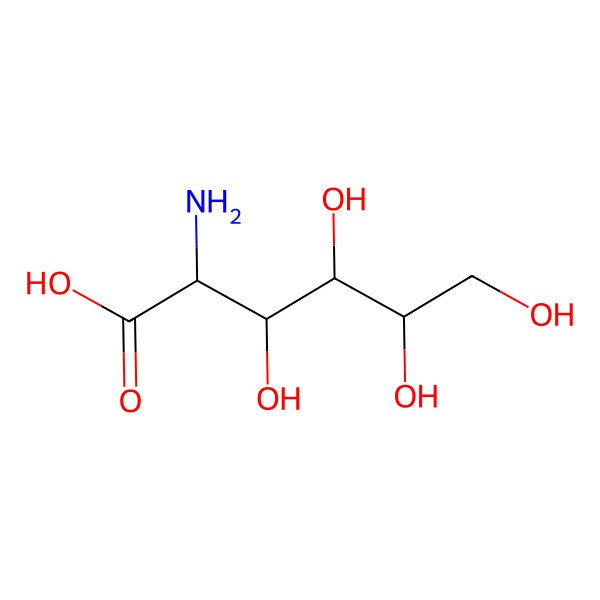 2D Structure of 2-Amino-2-deoxy-D-gluconic acid