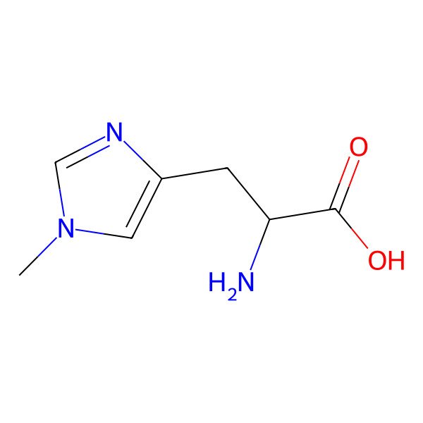 2D Structure of 2-amino-3-(1-methyl-1H-imidazol-4-yl)propanoic acid