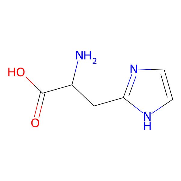 2D Structure of 2-amino-3-(1H-imidazol-2-yl)propanoic acid