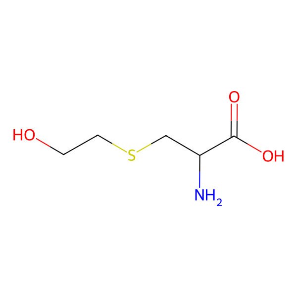 2D Structure of 2-Amino-3-(2-hydroxy-ethylsulfanyl)-propionic acid 2D Structure of 2-Amino-3-(2-hydroxy-ethylsulfanyl)-propionic acid