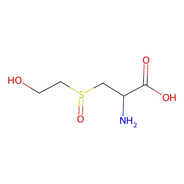 2D Structure of 2-Amino-3-(2-hydroxyethylsulfinyl)propanoic acid 2D Structure of 2-Amino-3-(2-hydroxyethylsulfinyl)propanoic acid