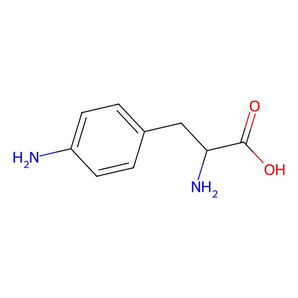 2D Structure of 2-Amino-3-(4-aminophenyl)propanoic acid 2D Structure of 2-Amino-3-(4-aminophenyl)propanoic acid