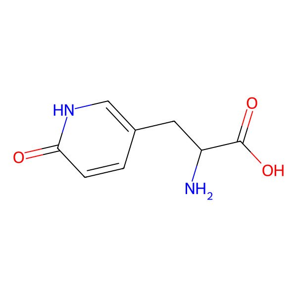 2D Structure of 2-Amino-3-(6-hydroxypyridin-3-yl)propanoic acid