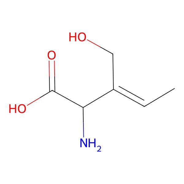 2D Structure of 2-Amino-3-(hydroxymethyl)pent-3-enoic acid