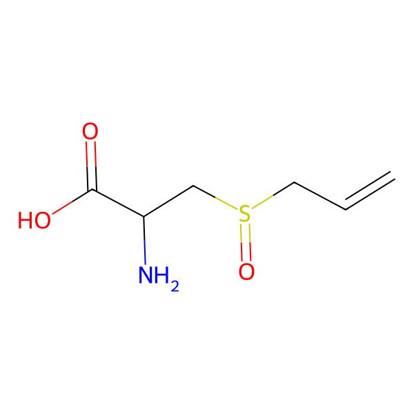 2D Structure of 2-Amino-3-prop-2-enylsulfinylpropanoic acid