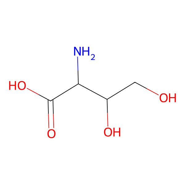 2D Structure of 2-Amino-3,4-dihydroxybutanoic acid
