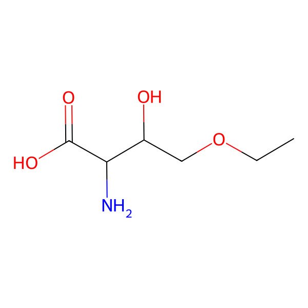 2D Structure of 2-Amino-4-ethoxy-3-hydroxybutanoic acid