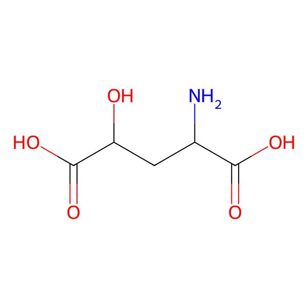 2D Structure of Beta-hydroxy-DL-glutamic acid