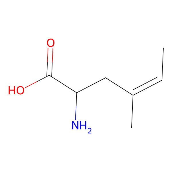 2D Structure of 2-Amino-4-methylhex-4-enoic acid