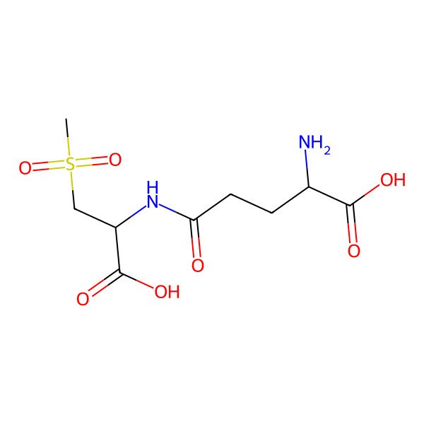 2D Structure of 2-Amino-5-[(1-carboxy-2-methylsulfonylethyl)amino]-5-oxopentanoic acid