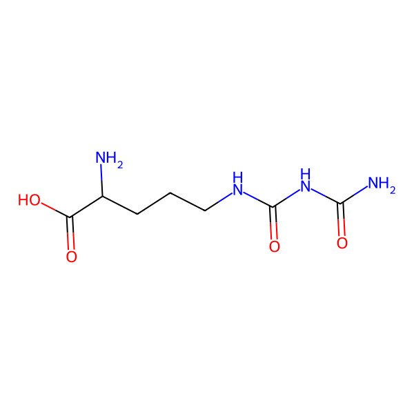2D Structure of 2-Amino-5-{[(carbamoylamino)carbonyl]amino}pentanoic acid