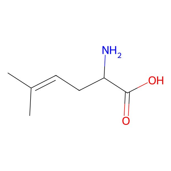 2D Structure of 2-Amino-5-methylhex-4-enoic acid